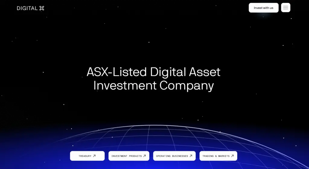 DigitalX company reference used for the ASX, FX and operating-perimeter analysis. Source: DigitalX .