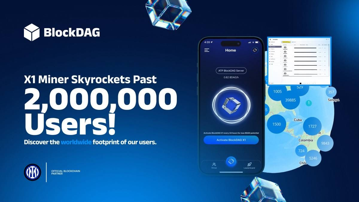 BDAG’s X1 App Reaches 2M Users; More on TAO and DOGE