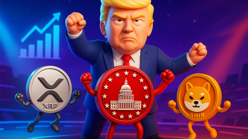 After Trump’s $205M Stablecoin Reveal, XRP, SHIB & MAGACOIN Finance Top Altcoin Buy Lists
