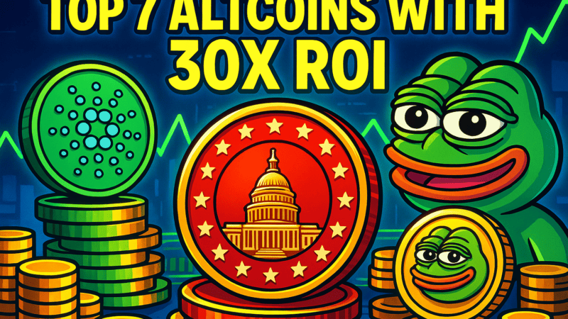 Top 7 Altcoins for 30x Gains in 2025 — MAGACOIN FINANCE, Cardano & PEPE Ranked by Analysts