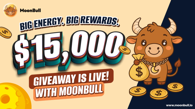 Chasing Fast Crypto Gains? MoonBull’s $15,000 Giveaway Could Be Your Golden Ticket as Dogecoin and Cat in a Dog’s World Surge