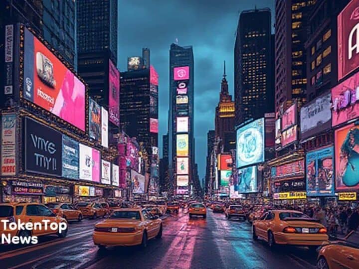 CoinUp Features on Nasdaq Times Square Screen