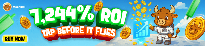 Promotional banner for MoonBull