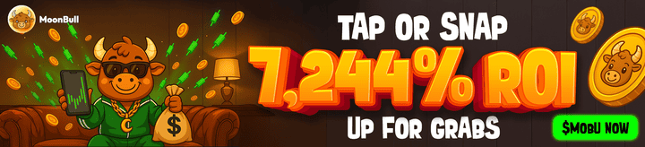 Promotional banner for MoonBull