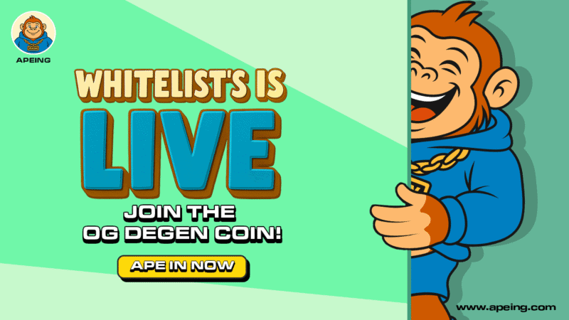 Trump’s $2k Dividend Fuels Bitcoin And Ethereum Prices As Apeing Emerges As The Top Crypto Whitelist To Join