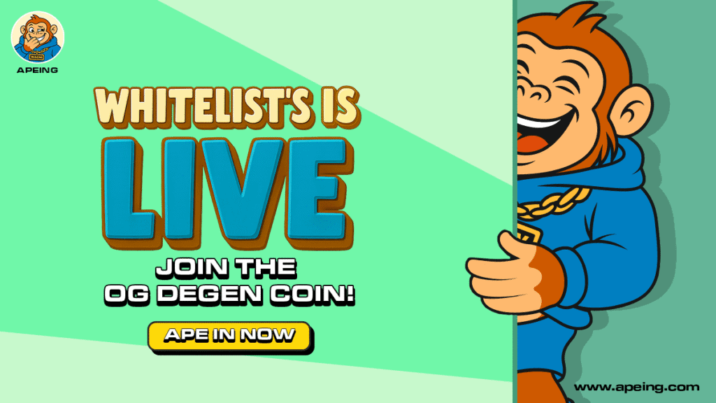 Promotional banner for Apeing