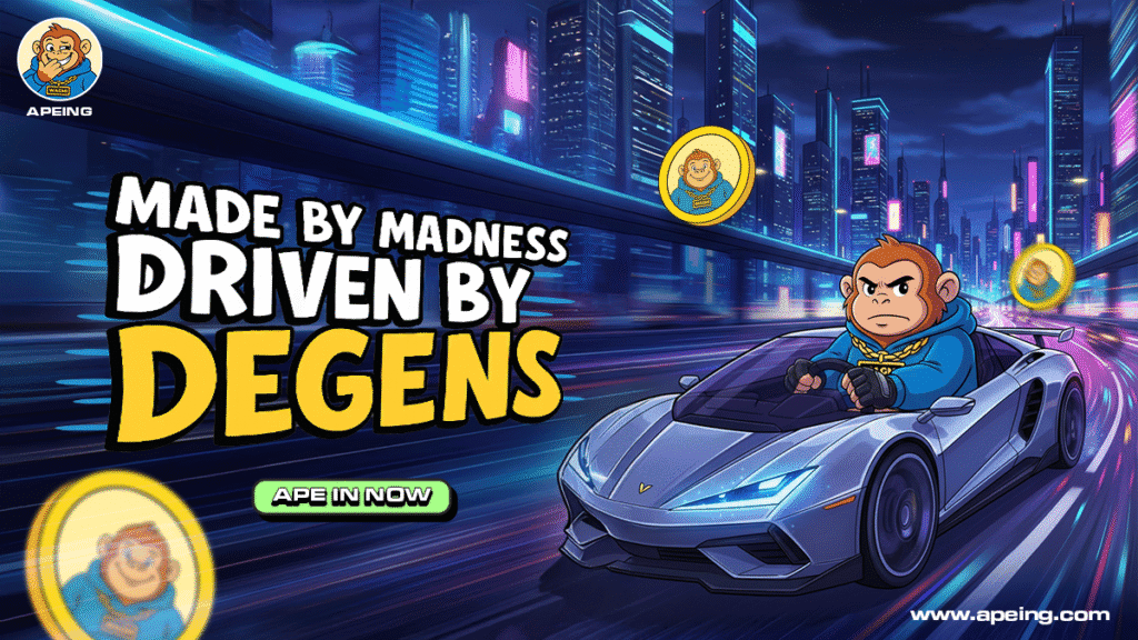 Promotional banner for Apeing