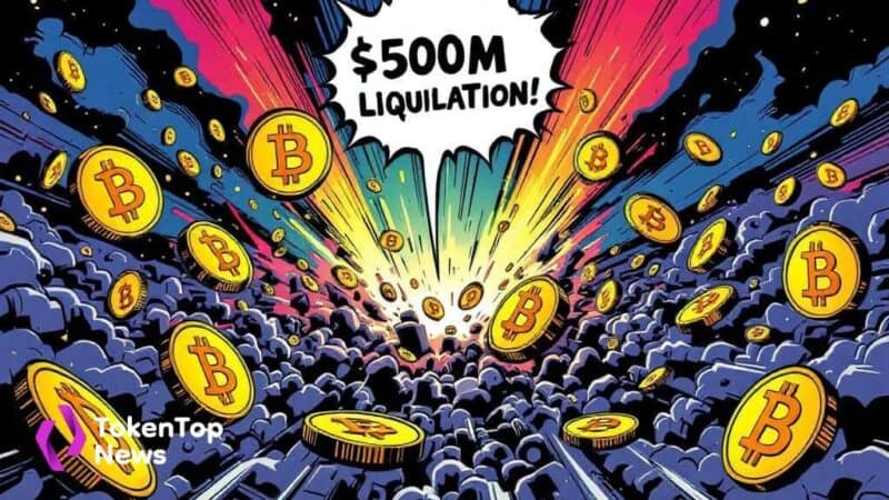 Bitcoin Price Drop Triggers $500 Million Long Liquidations