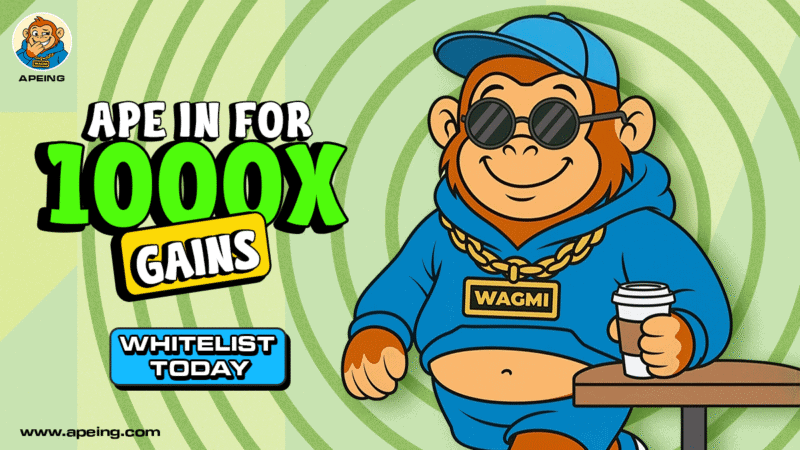 Best 1000x Altcoins Rotation: Apeing Whitelist Sparks FOMO as Pepe and Bonk Move Higher
