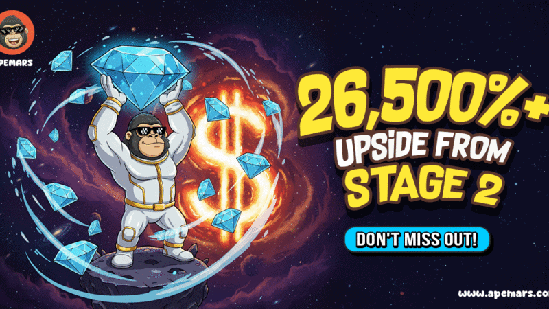 APEMARS Presale Stage 2 Now Live: Best Crypto to Invest In Before Solana and Toncoin Wake the Market