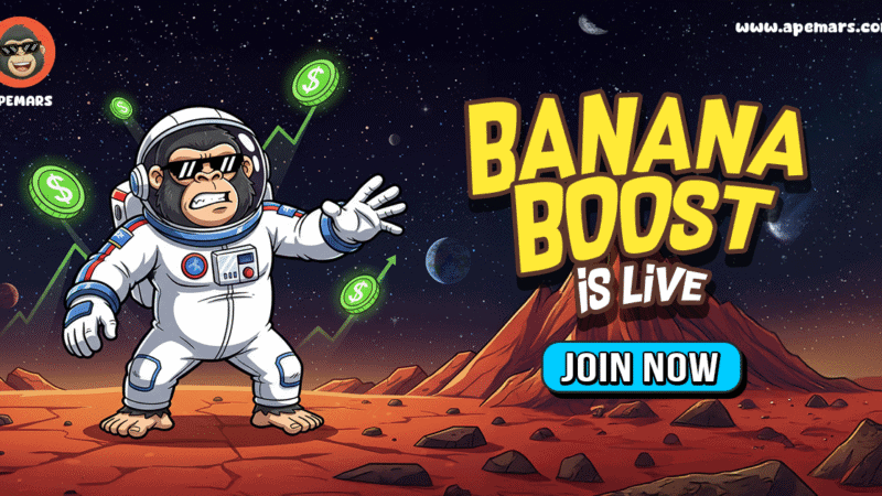 From Rapid Sellouts to Banana Boost: How APEMARS Is Shaping the Next 100x Meme Coin as Shiba Inu and Dogwifhat Hold the Line?
