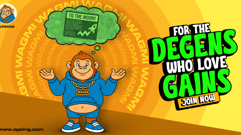 Could Apeing Dominate as the Best Upcoming Crypto? Official Trump and Cat in a Dog’s World Set the Stage