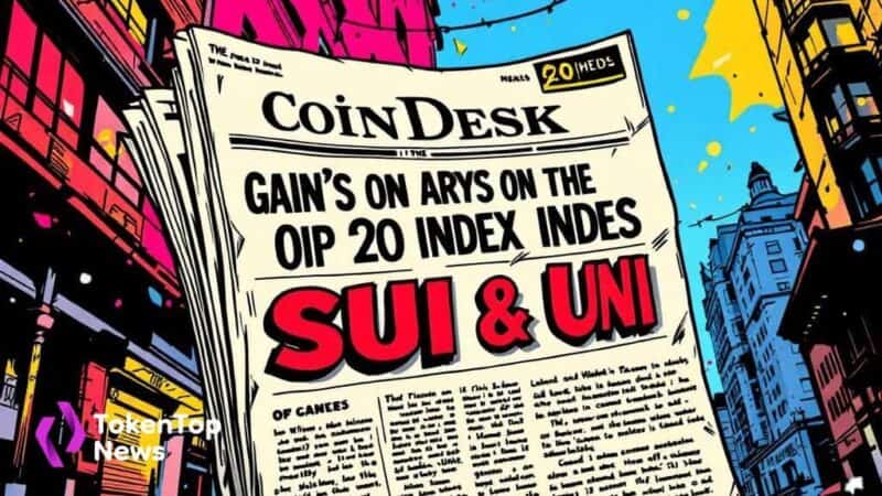 CoinDesk 20: SUI and UNI Lead Market Gains