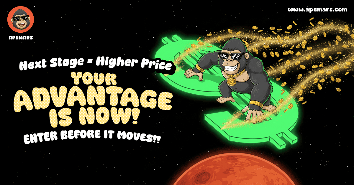 Top 1000x Meme Coin to Explode in 2026: APEMARS Gains Spotlight With $255K Raised as Axie Infinity Rises 3.21% and Dogecoin Falls 2.09%