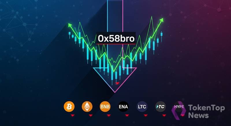 0x58bro Holds Short Positions on BTC, ETH, BNB, ENA, LTC, and HYPE as Crypto Market Rallies