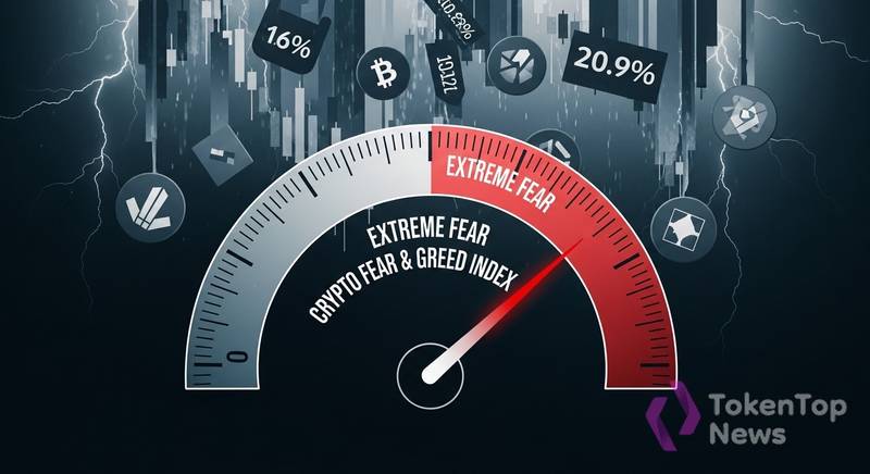 Crypto Fear & Greed Index Hits Extreme Fear as Stock Market Sentiment Collapses
