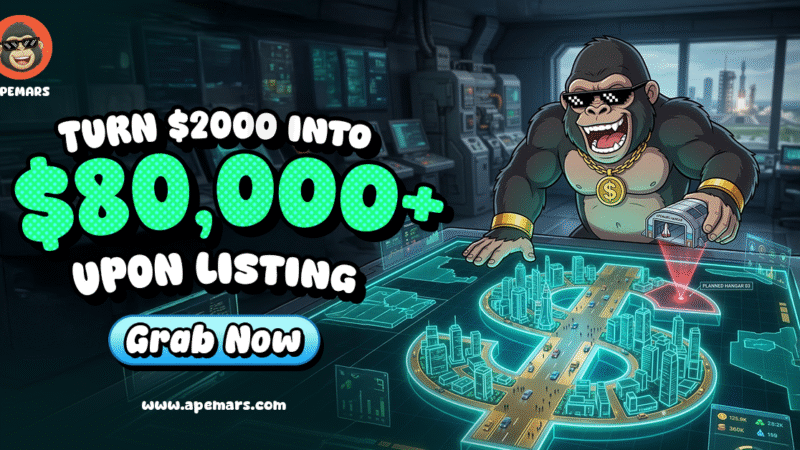 Regret Missing Out On Ethereum And Tron’s Boom? Here’s How Altcoin Trader Rank APEMARS Stage 12 In The Best Altcoins To Invest In