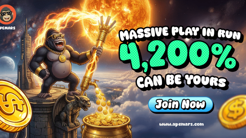 From FOMO to Fortune: Redeem Yourself After Missing Chainlink and Monero with APEMARS Stage 12 – Top Crypto Presale to Buy Now with Over 12.5B Tokens Sold