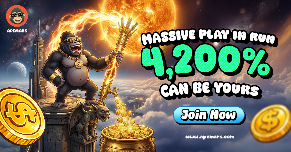 From FOMO to Fortune: Redeem Yourself After Missing Chainlink and Monero with APEMARS Stage 12 - Top Crypto Presale to Buy Now with Over 12.5B Tokens Sold