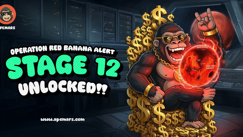 APEMARS Presale Stage 12 Sparks Buzz: Could $APRZ Be the Next Crypto to Hit $1 as SPX6900 and PEPE Capture Market Focus?