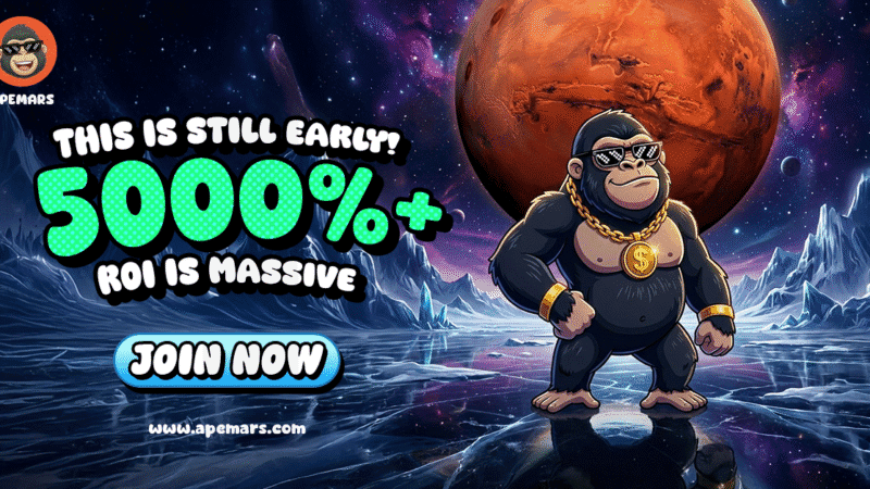 Next 100x Crypto APEMARS Stage 11 Could Turn $2K Into $102K Amid Ethereum News and Cardano Price Moves