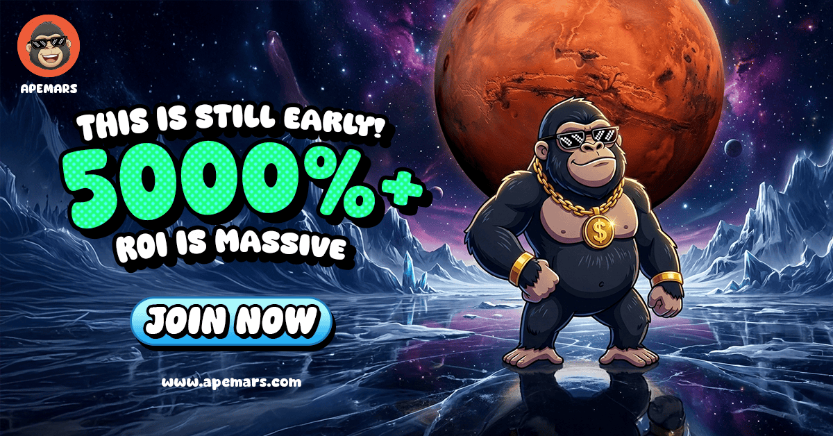 Next 100x Crypto APEMARS Stage 11 Could Turn $2K Into $102K Amid Ethereum News and Cardano Price Moves