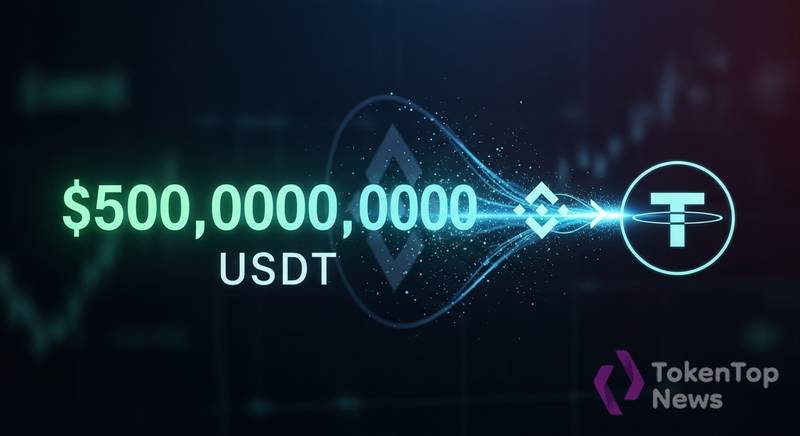 500M USDT Transferred From Binance to Tether Treasury