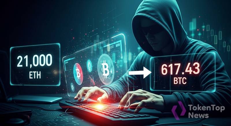 Balancer Exploiter Wallet Swaps 21,000 ETH for 617.43 BTC