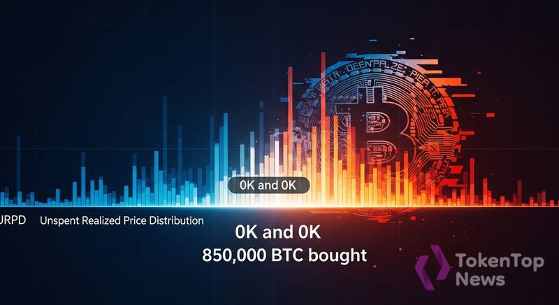 Bitcoin URPD Shows 850,000 BTC Bought Between $60K and $70K