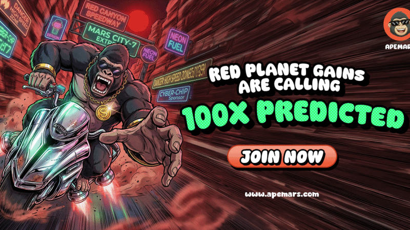 Dogecoin and Axie Infinity Show Slow Signs Of Progress: Why APEMARS Is the Best Crypto Presale Today with over 2,363% ROI