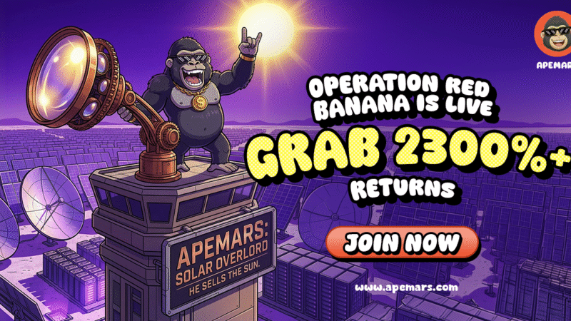 APEMARS Offers 2,300% ROI Potential as Best Crypto To Watch, While Pax Gold Gains 1.27% and SPX6900 Slips 0.02% Amid Market Shift