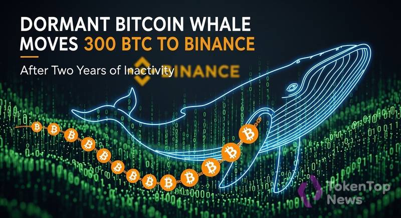 Dormant Bitcoin Whale Moves 300 BTC to Binance After Two Years of Inactivity