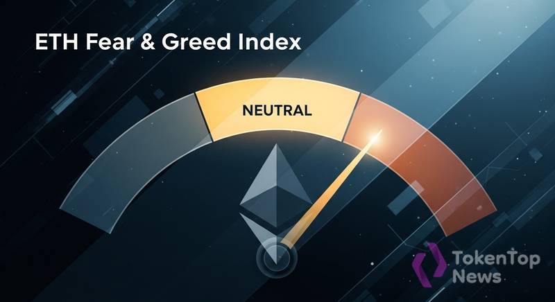 ETH Fear & Greed Index: Ethereum Sentiment Holds Neutral at 45