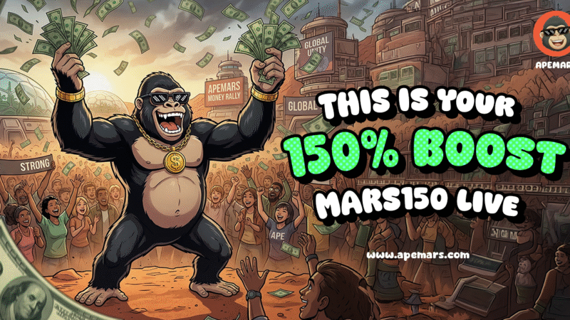 APEMARS’ Top Meme Coin Presale Jumps Past $425K Alongside SPX and TRUMP’s Big Moves