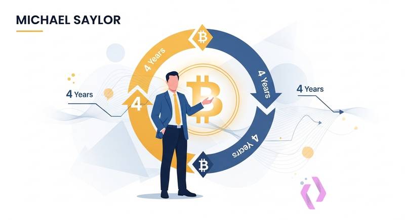 Michael Saylor Says Bitcoin’s Four-Year Cycle Is Dead