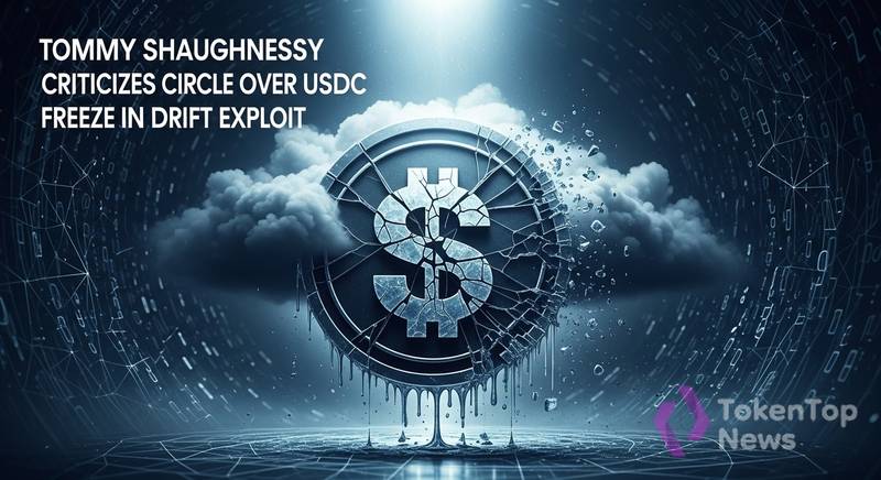 Tommy Shaughnessy Criticizes Circle Over USDC Freeze in Drift Exploit