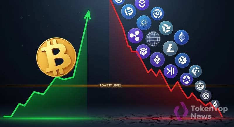 BTC vs Altcoins Correlation Hits Lowest Level Since July 2025