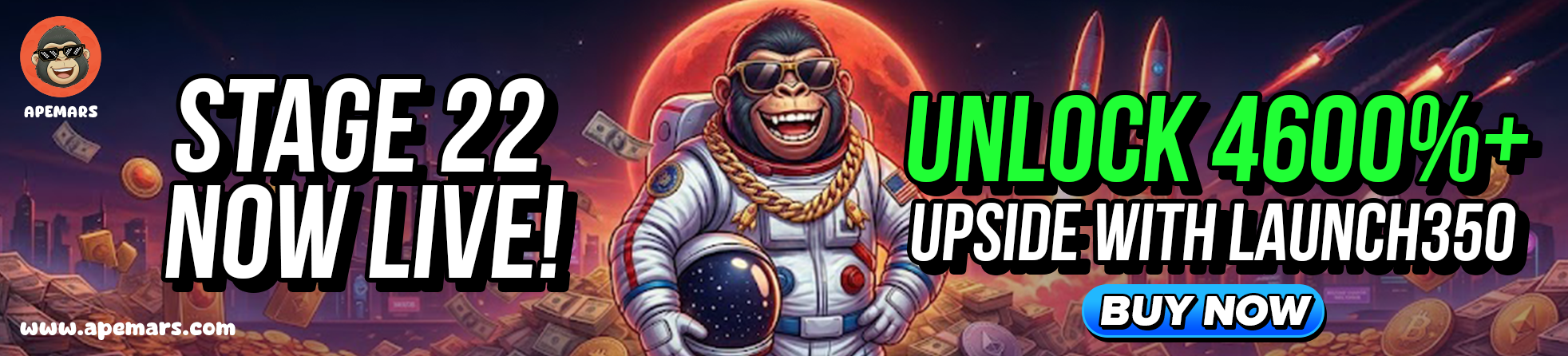 Best 100x Coin Picks: APEMARS Presale Surges as the Top Meme Coin to Buy Today With LAUNCH350 Bonus Code While Pump.fun and Fartcoin Ride the Wave image 4