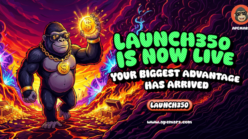 Best 100x Coin Picks: APEMARS Presale Surges as the Top Meme Coin to Buy Today With LAUNCH350 Bonus Code While Pump.fun and Fartcoin Ride the Wave