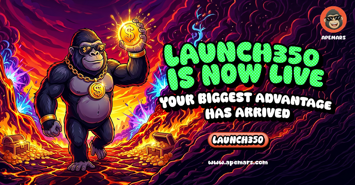 Best 100x Coin Picks: APEMARS Presale Surges as the Top Meme Coin to Buy Today With LAUNCH350 Bonus Code While Pump.fun and Fartcoin Ride the Wave image 1