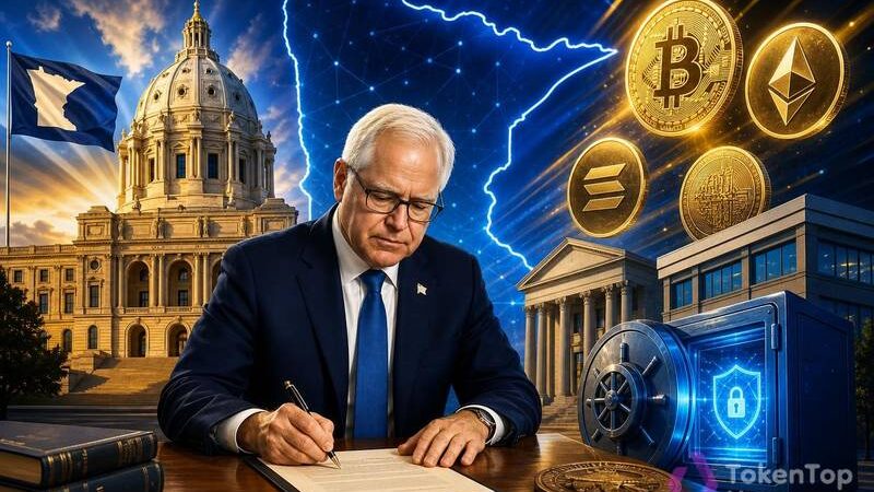 Minnesota Governor Signs Crypto Custody Bill for Banks and Credit Unions