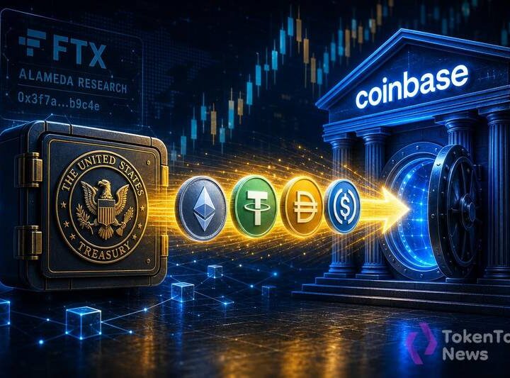 US Government Wallet Sends ETH, USDT, DAI and USDC to Coinbase From FTX Alameda Address