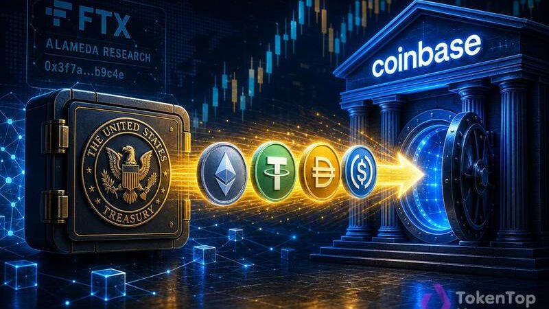 US Government Wallet Sends ETH, USDT, DAI and USDC to Coinbase From FTX Alameda Address