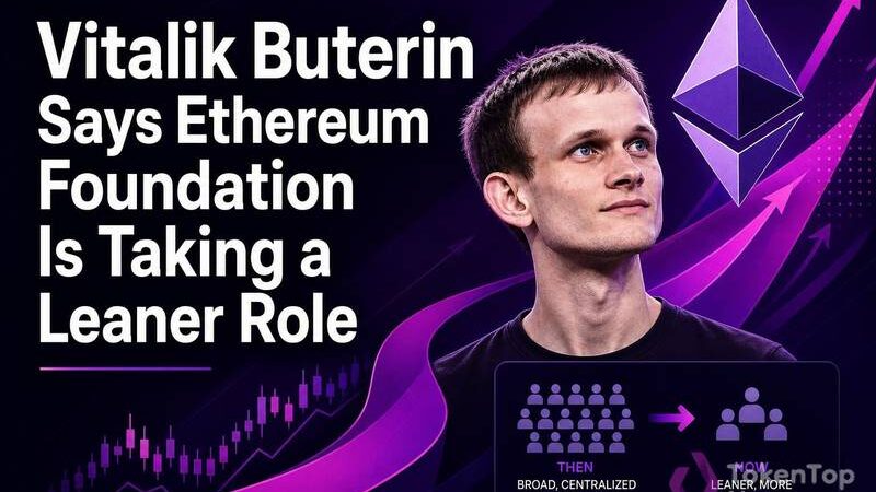 Vitalik Buterin Says Ethereum Foundation Is Taking a Leaner Role