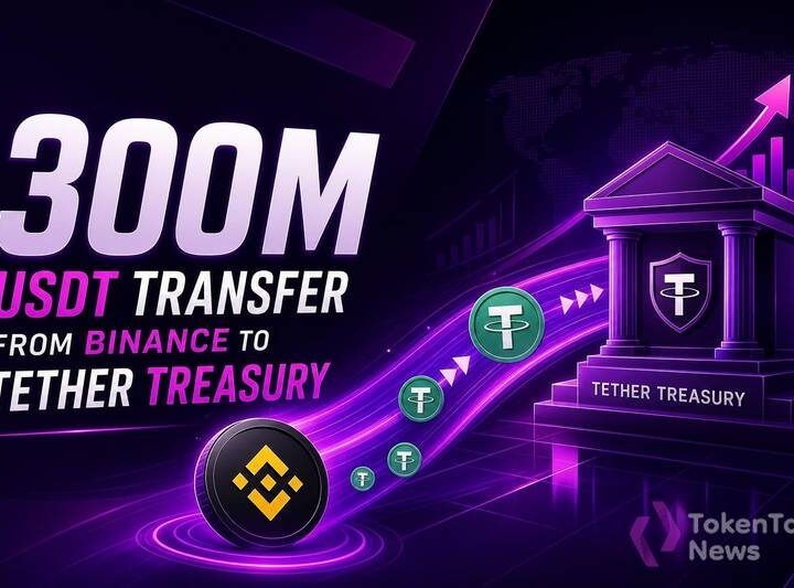 300M USDT Transfer From Binance to Tether Treasury