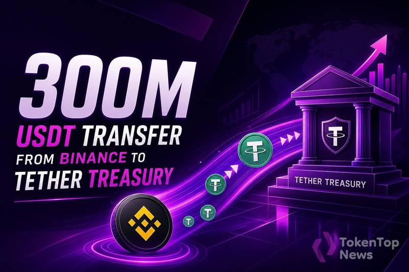 300M USDT Transfer From Binance to Tether Treasury