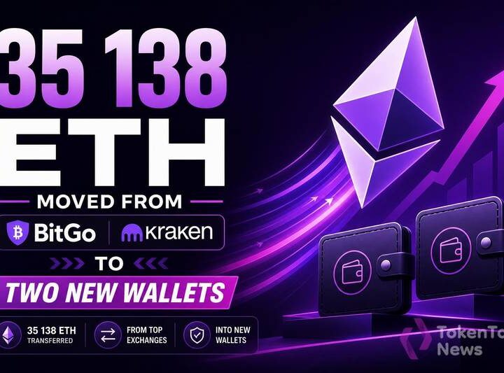 35,138 ETH Moved From BitGo and Kraken to Two New Wallets