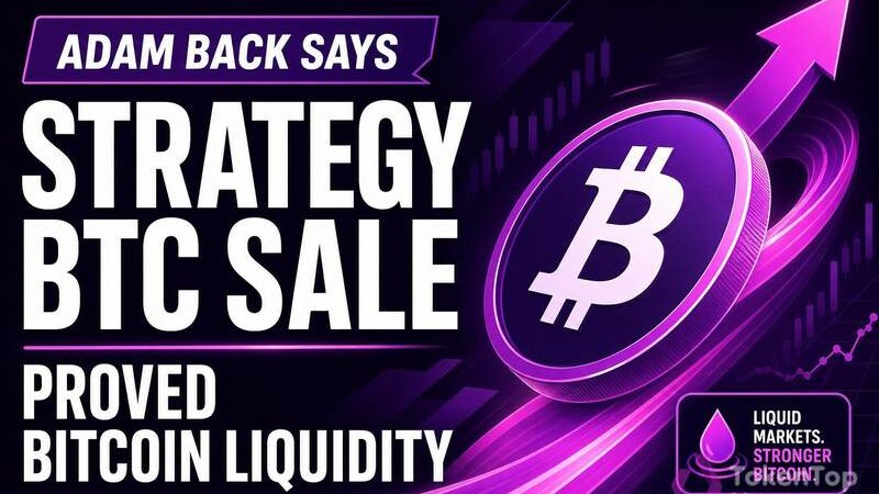 Adam Back Says Strategy BTC Sale Proved Bitcoin Liquidity