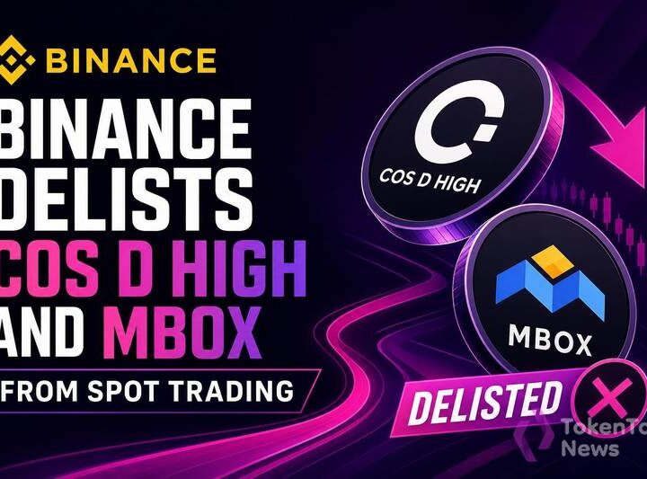 Binance Delists COS, D, HIGH and MBOX From Spot Trading