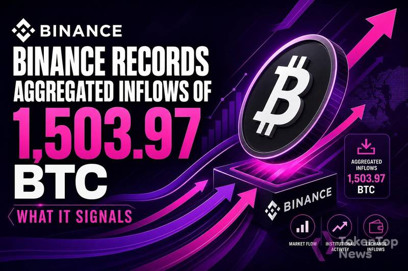 Binance Records Aggregated Inflows of 1,503.97 BTC: What It Signals